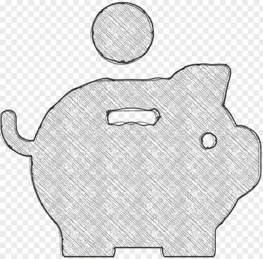 Bitcoin Icon Save Piggy Bank PNG