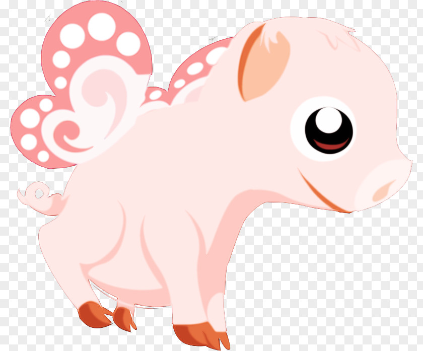 Cartoon Nose Snout Pink Tail PNG