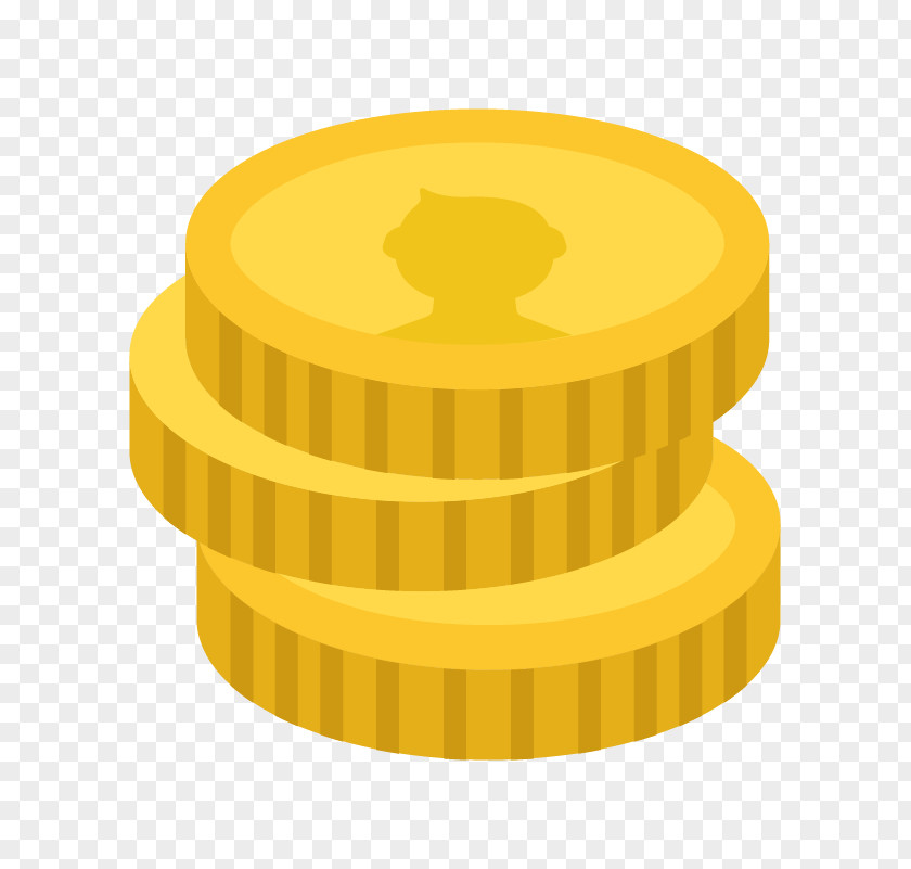 Cylinder Yellow Gold Coin PNG