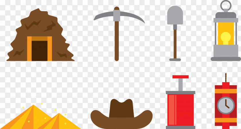 Digging Tool Gold Mining Euclidean Vector Rush PNG