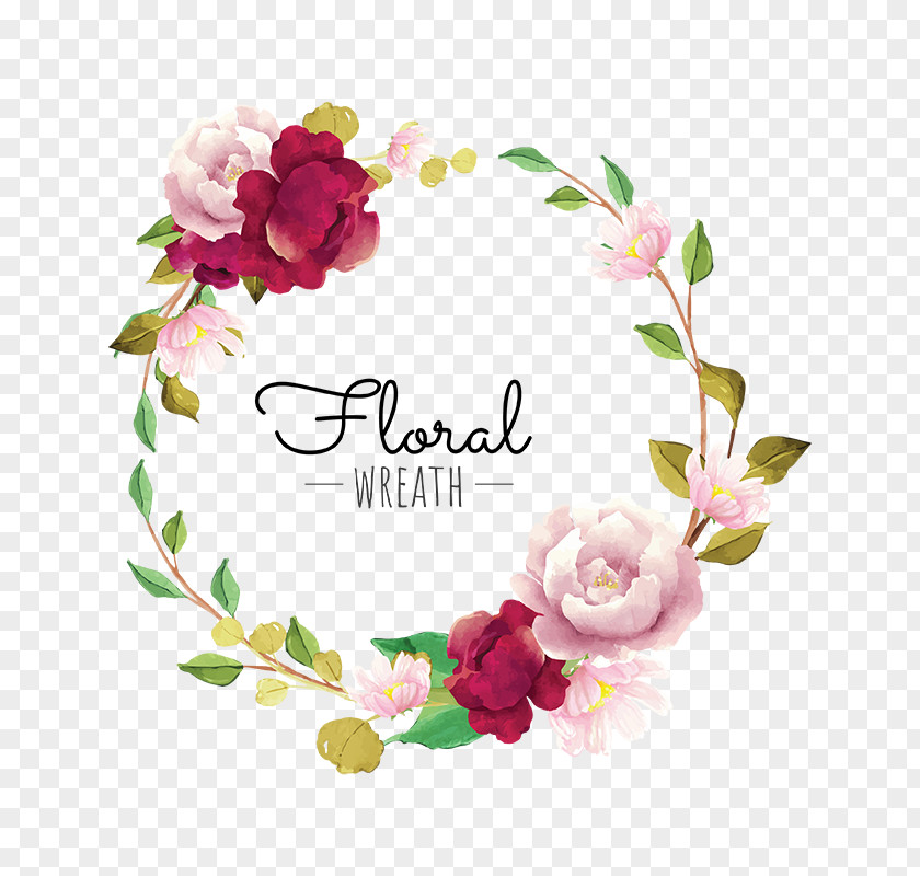 Flower Wreath Euclidean Vector PNG