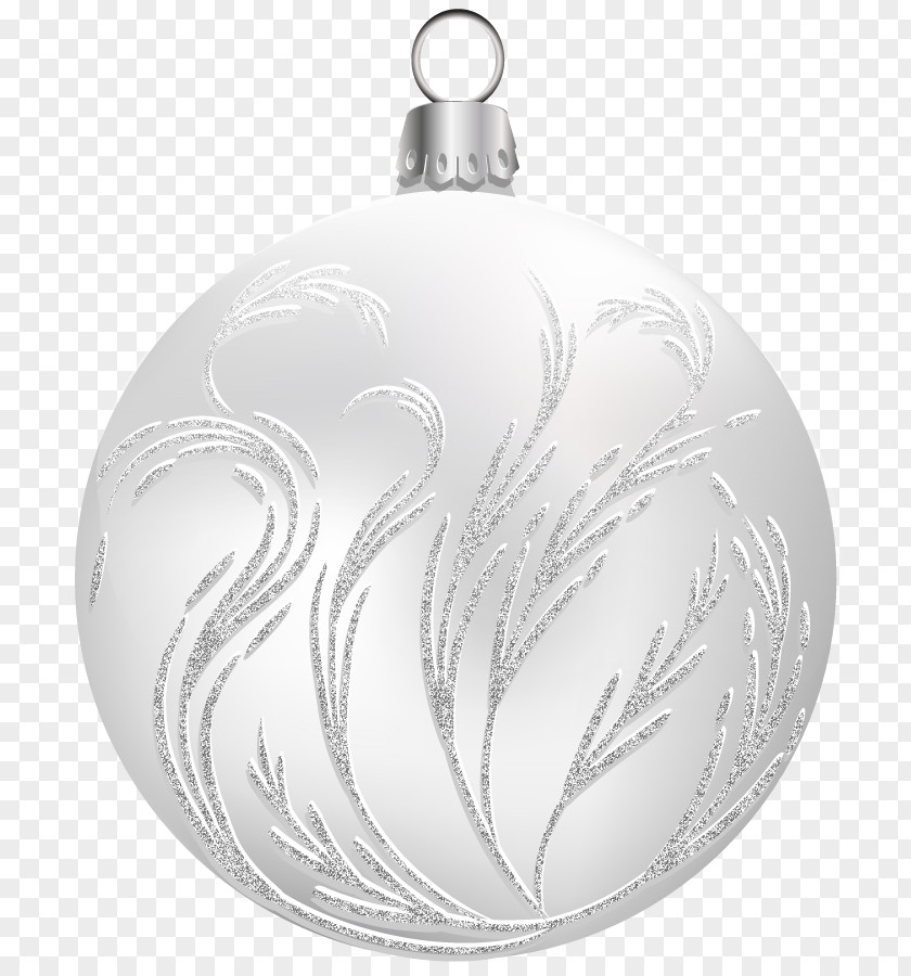 Transparent White Christmas Ball Picture Icon PNG