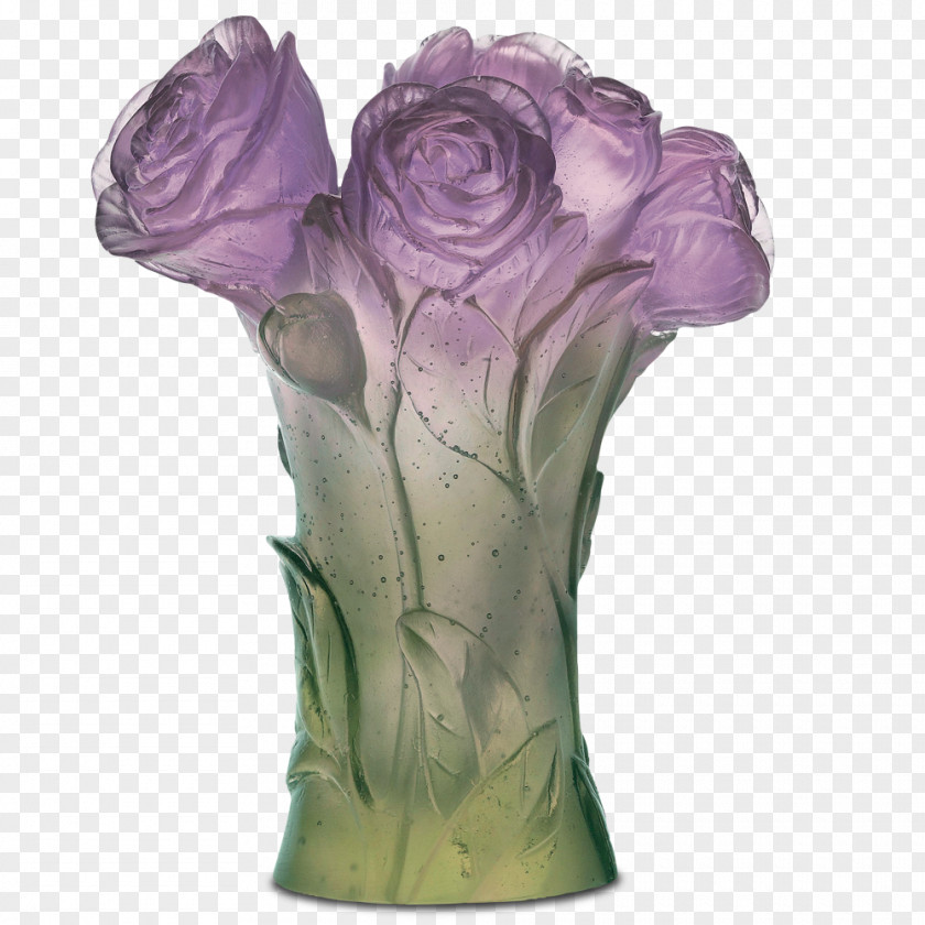 Vase Daum Glass Art Nancy PNG