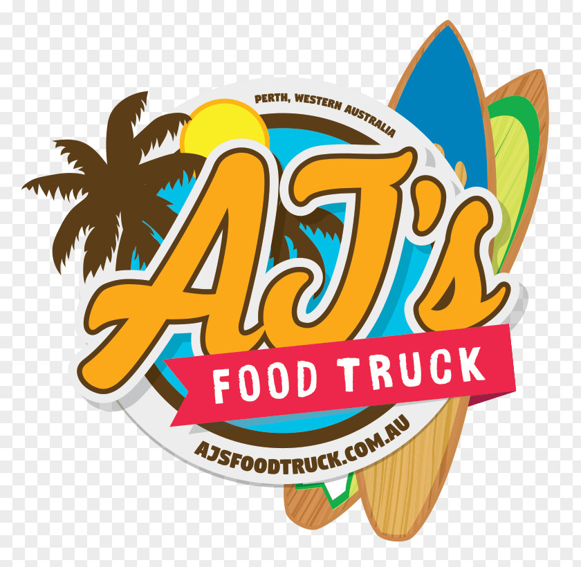 AJ Logo AJ's Cafe Food Truck PNG