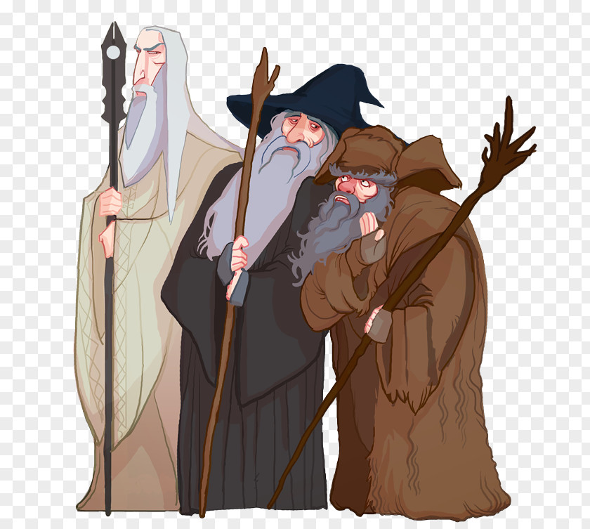 Wise Man Gandalf Thorin Oakenshield Radagast Saruman Thranduil PNG
