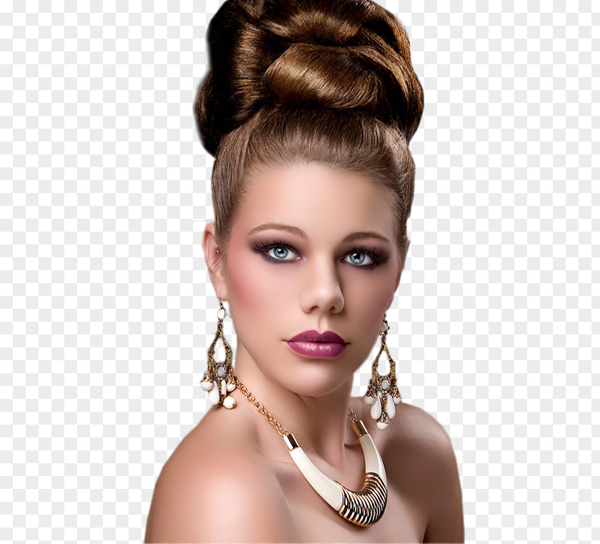 Woman Hairstyle Updo Bouffant PNG
