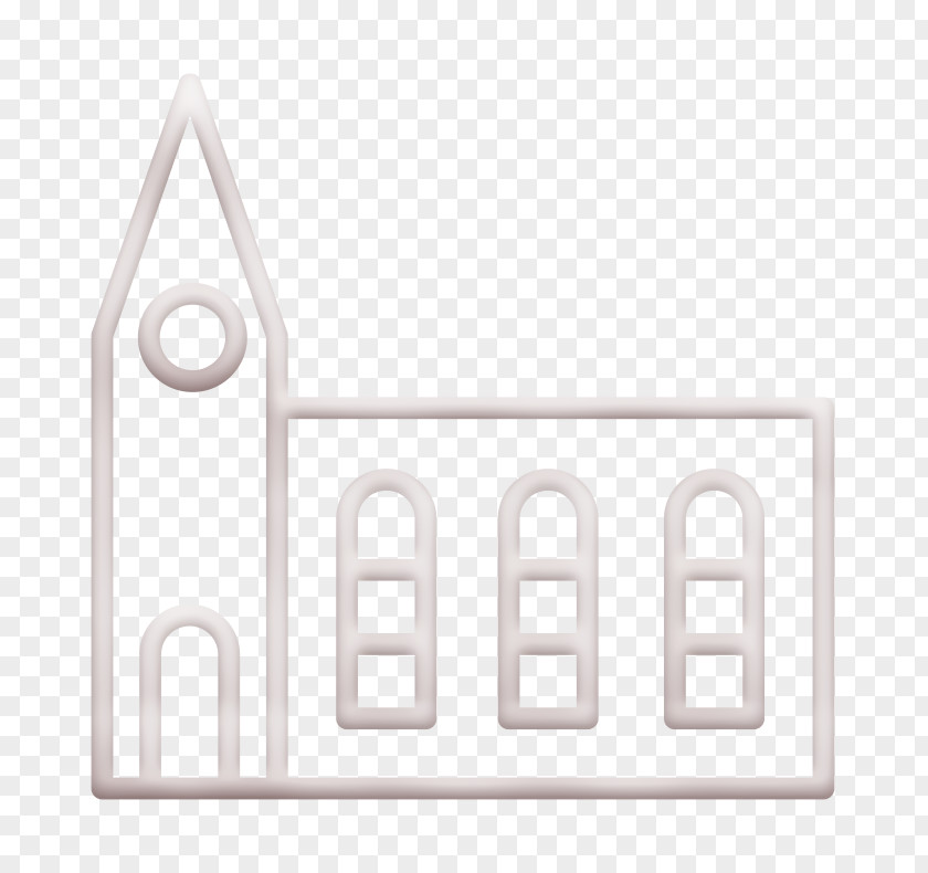 Blackandwhite Logo Cathedral Icon Catholic Christian PNG