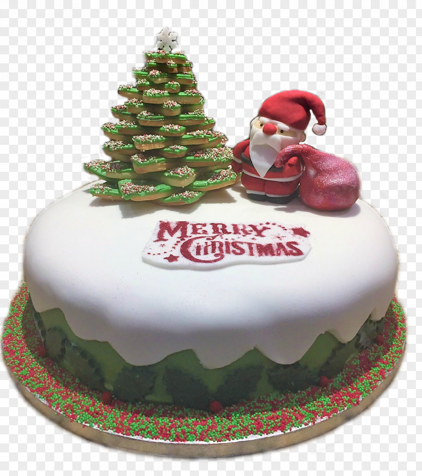 Christmas Cakes Marzipan Santa Claus Cake Decorating Torte Tree PNG