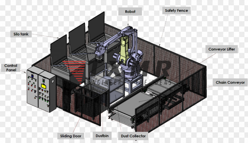 Robotics Conveyor System Mechanical Engineering Automation PNG