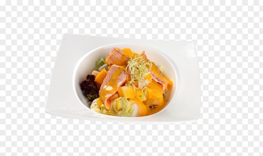 Salmon Mango Salad Sushi Vegetarian Cuisine Makizushi Vegetable PNG
