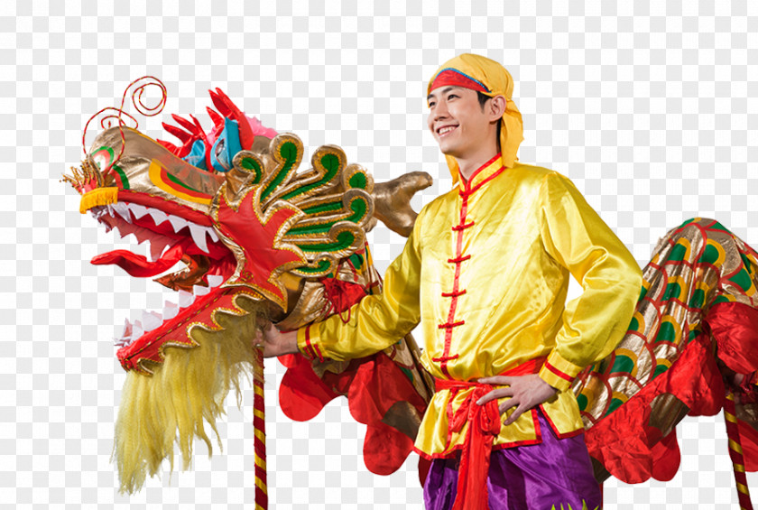 Chinese New Year Dragon Costume Tradition Dance PNG