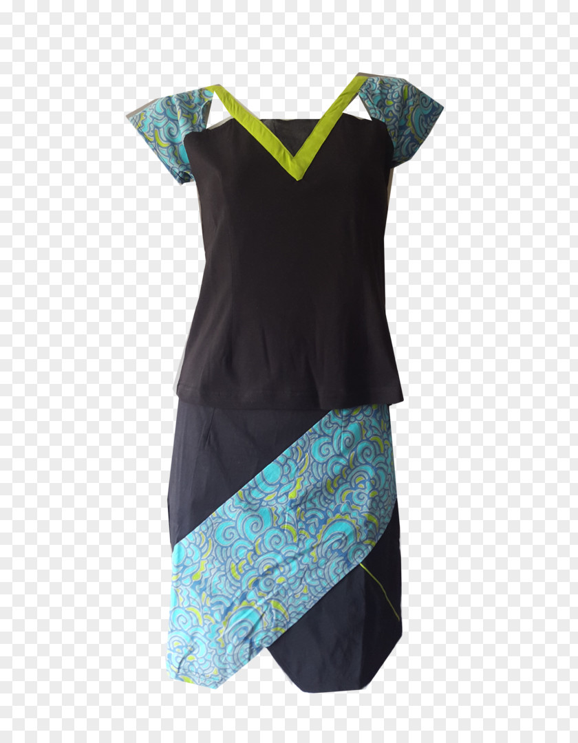 Dress Visual Arts Sleeve Turquoise PNG