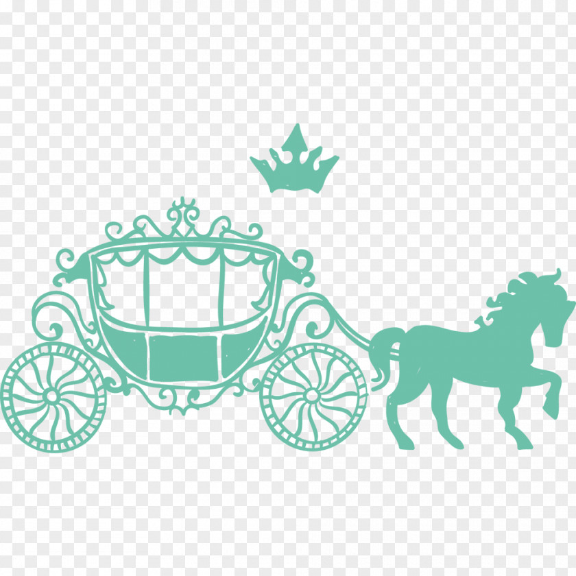 Green Carriage Silhouette Wedding Invitation Horse And Buggy PNG