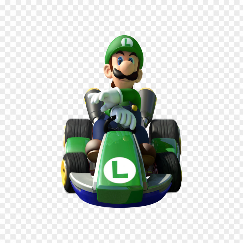 Luigi Mario Kart 8 Super DS PNG