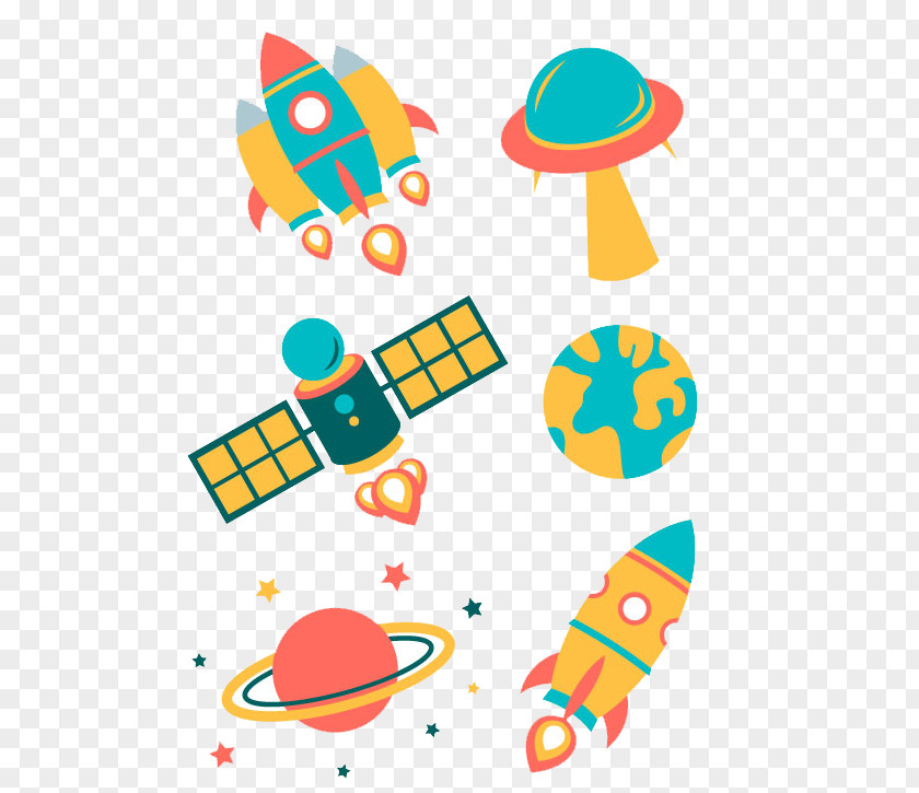 Space Elements Vector Spacecraft Euclidean Silhouette Flying Saucer PNG
