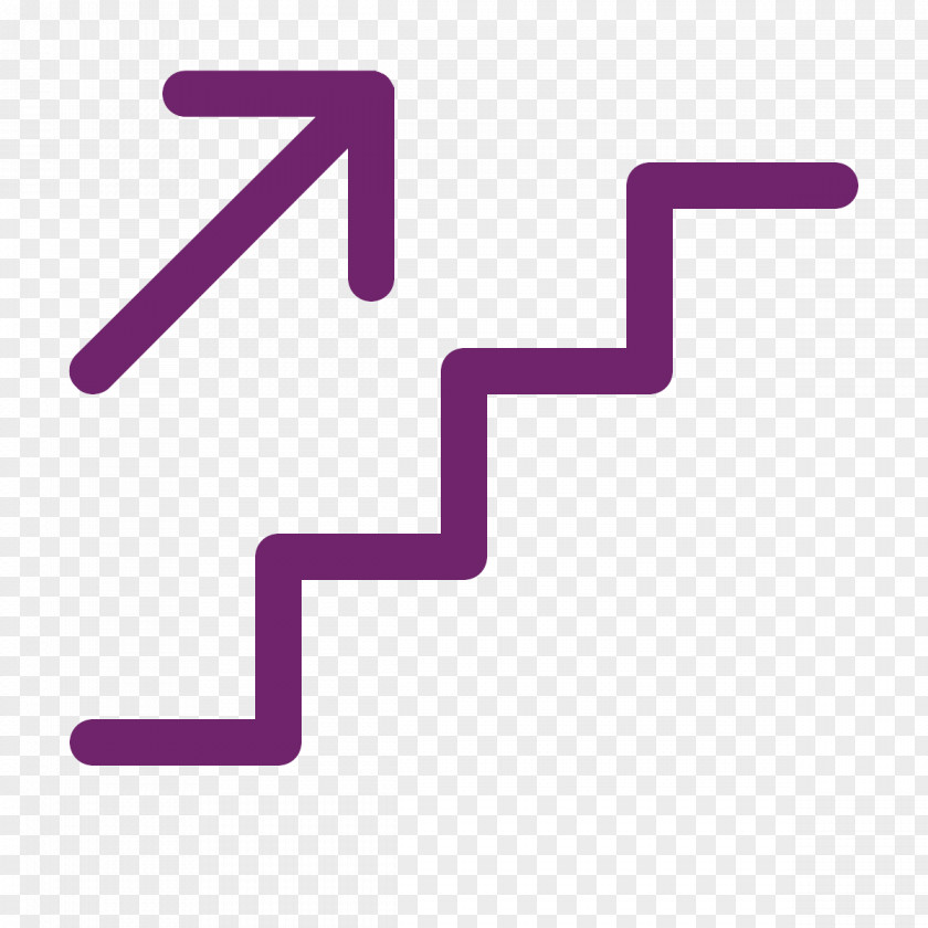 Staircase Logo Violet Purple PNG