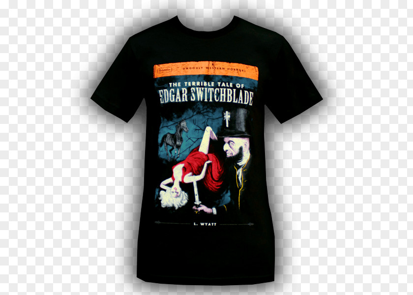 T-shirt The Terrible Tale Of Edgar Switchblade Old Red PNG