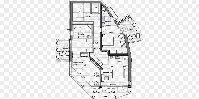 Floor Plan House Chalet PNG