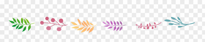 Line Of Colorful Leaves.Others Spring PNG