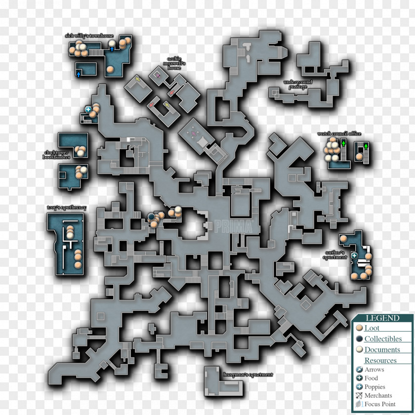 Prima Games Thief II Thief: Deadly Shadows The Dark Project City Map PNG