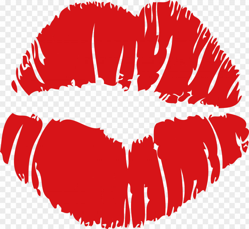 Red Rip Kiss PNG