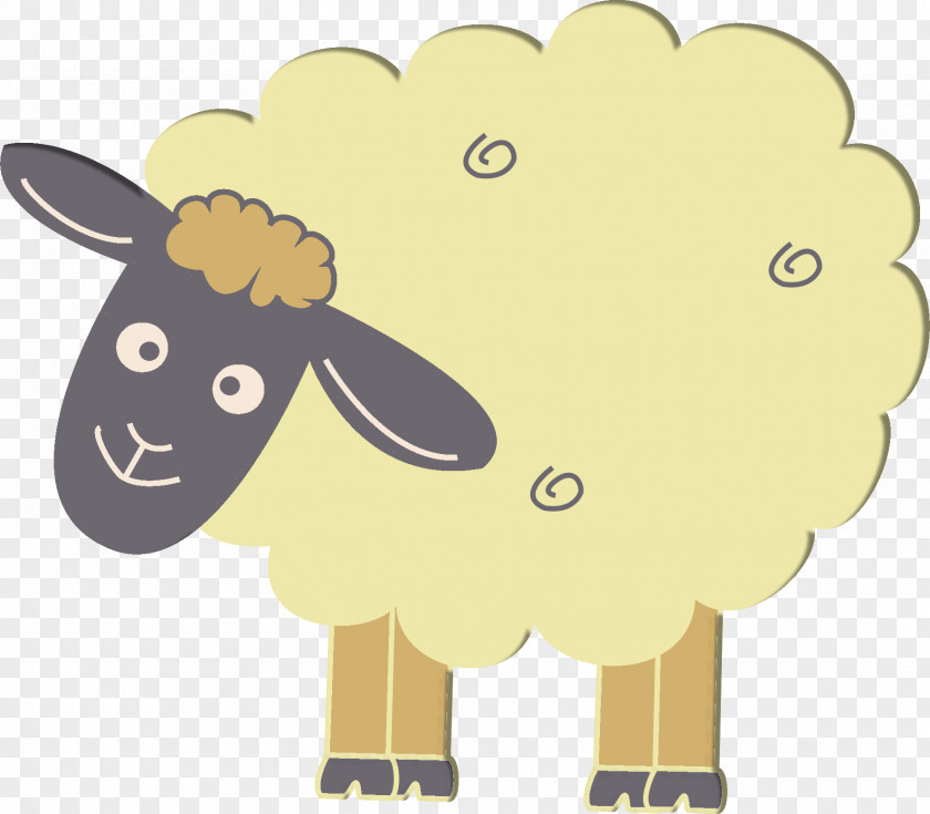 Sheep Cattle Goat Drawing Cartoon PNG