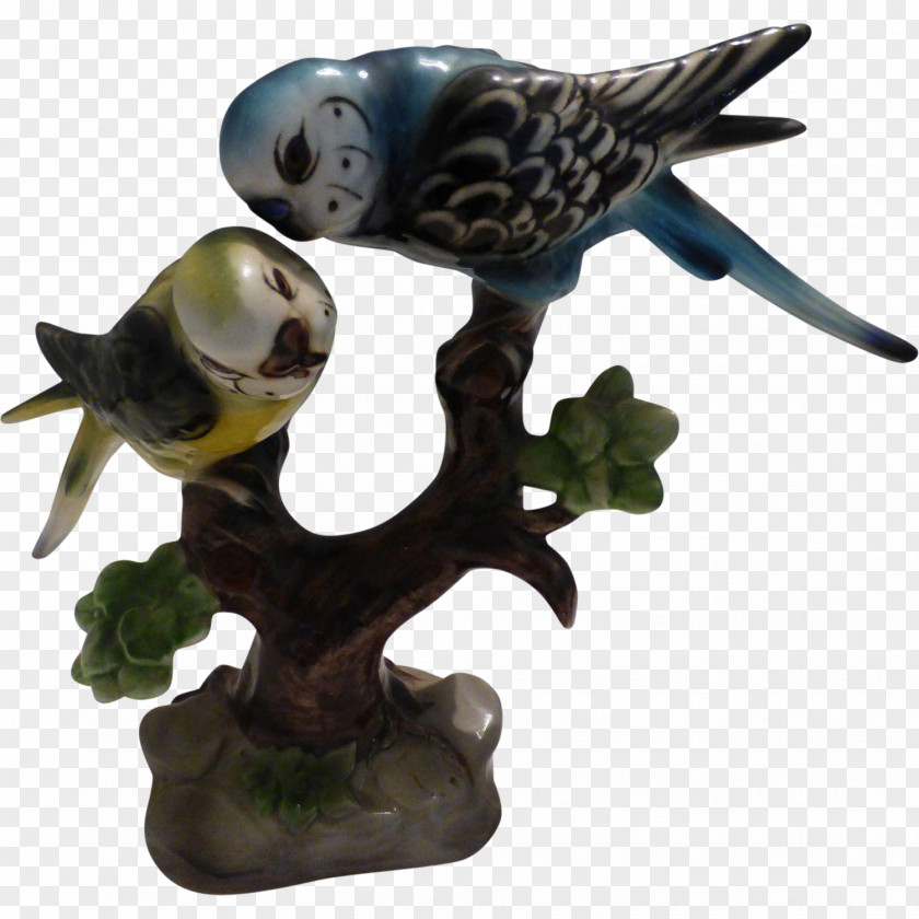 The Blue And White Porcelain Parakeet Figurine Meissen Ceramic PNG