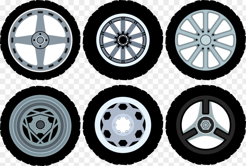 Black Tires Car Clip Art PNG