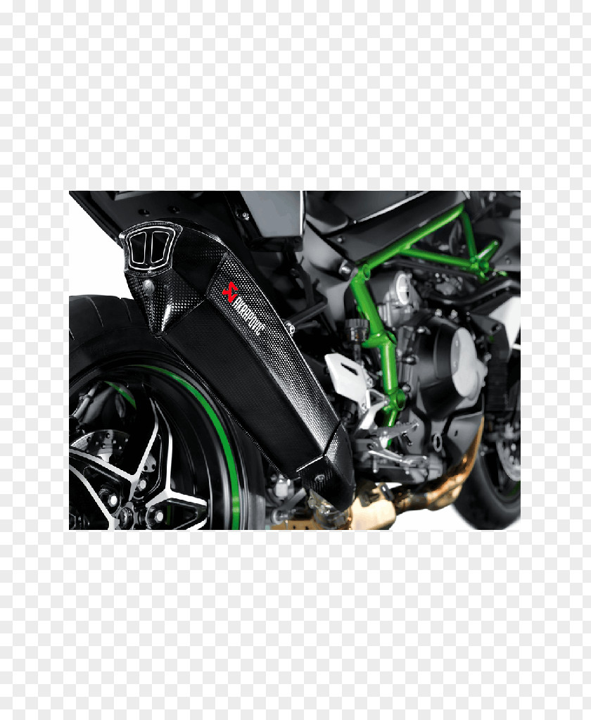 Motorcycle Kawasaki Ninja H2 Exhaust System EICMA Akrapovič PNG