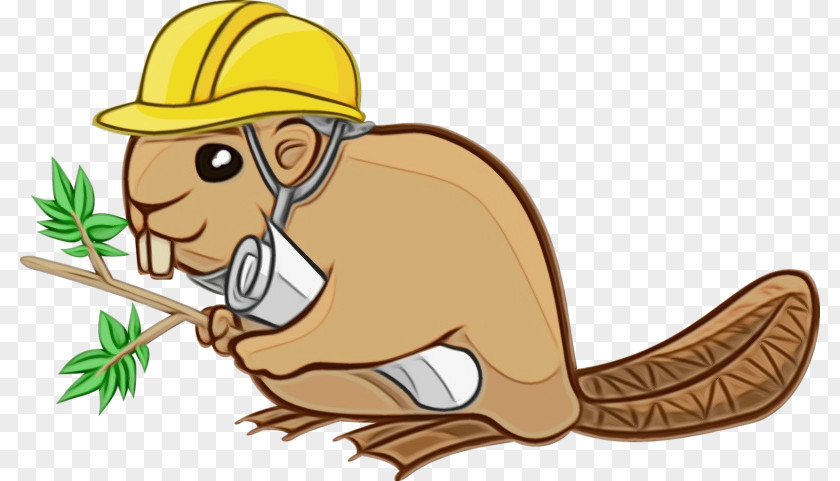 Rodents Beaver Cartoon Tail Headgear PNG