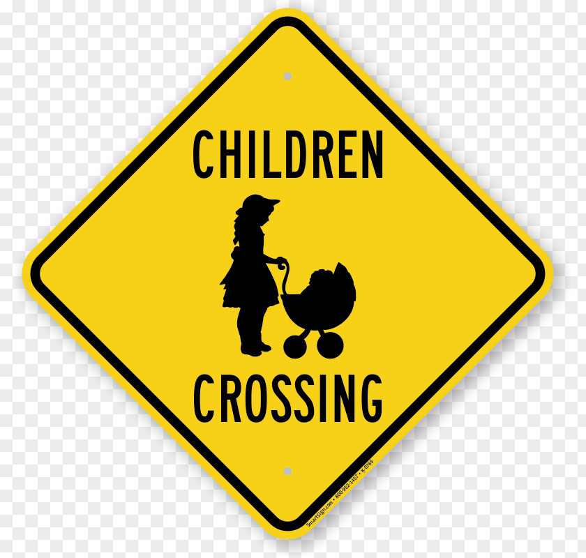 Traffic Safety Child Sign Warning PNG