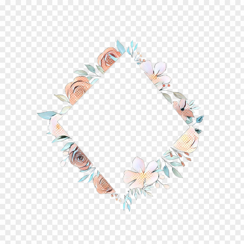 Beige Pink White Turquoise Pattern PNG