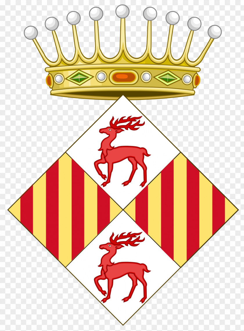 Crown Count Of Cervera Principality Catalonia Nobility Coat Arms PNG