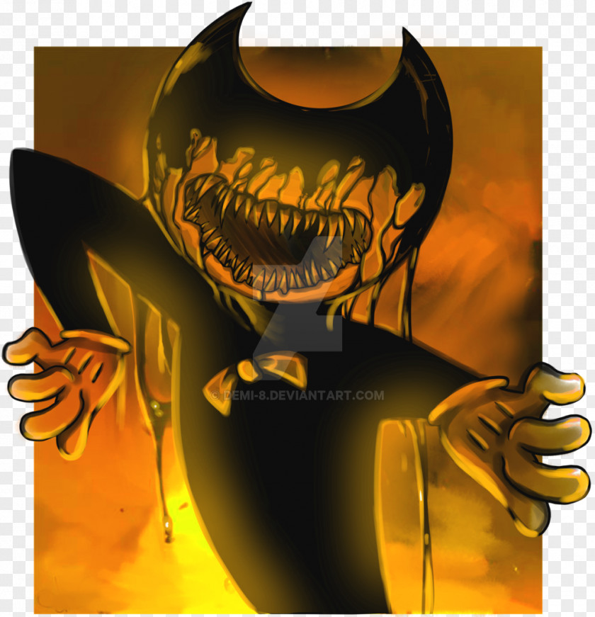 Ink Well Bendy And The Machine Bacon Soup Drawing Fan Art PNG
