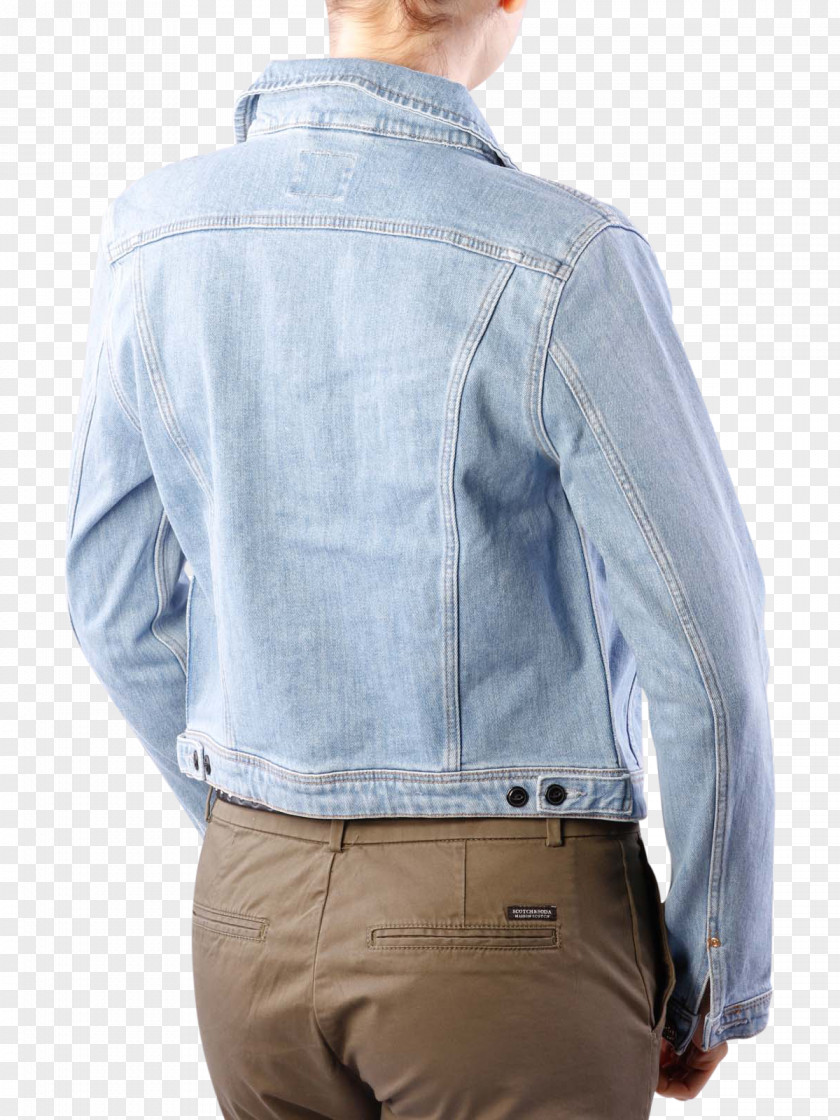 Jacket Denim Sleeve Pocket Jeans PNG