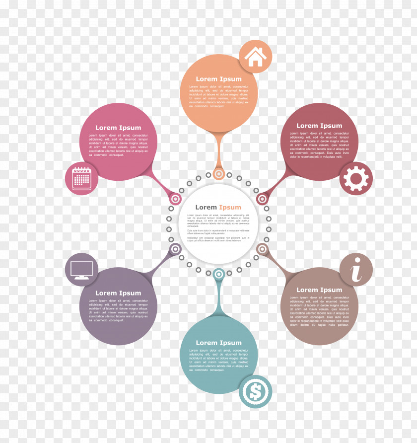 PPT Infographic Design Vector Material Flowchart Diagram PNG