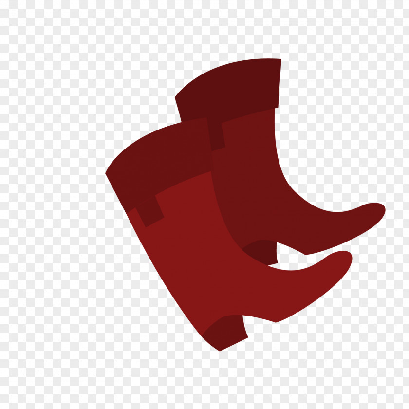 Vector Red High-heeled Boots Footwear Boot PNG