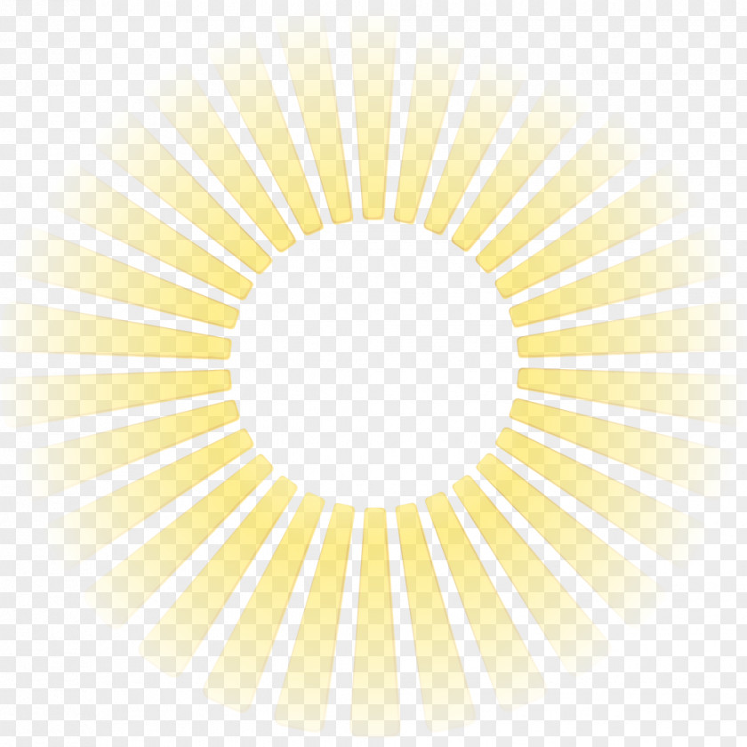 Yellow White Sun Rays PNG