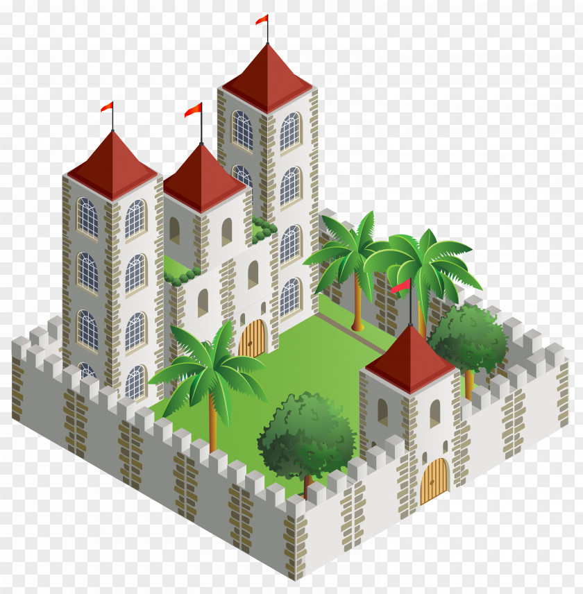 3D Castle Clipart Image Puzz Computer Graphics Drawing Clip Art PNG