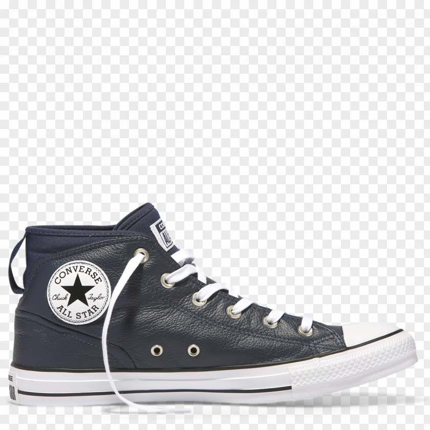Converse Tennis Shoes For Women Navy Chuck Taylor All-Stars All Star Syde Street Mid Leather Adult 157538C Sports PNG