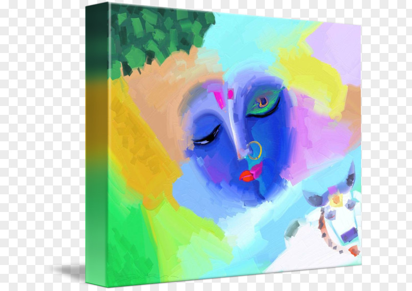 Radha Krishna Art Painting Graphic Design PNG