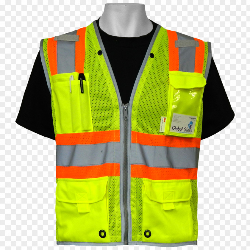 Safety Vest T-shirt Waistcoat High-visibility Clothing Armilla Reflectora PNG