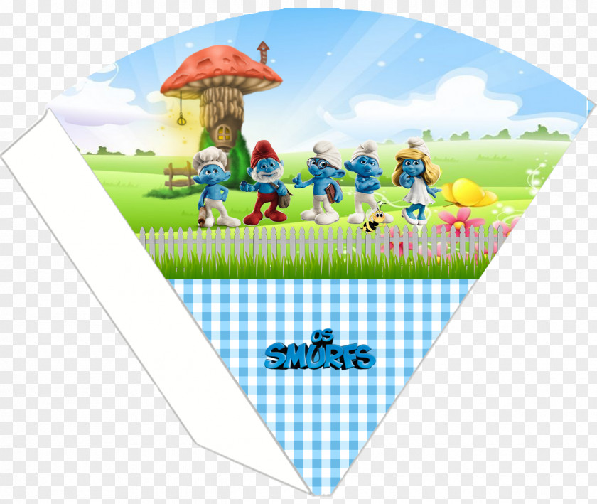 Birthday Card The Smurfs Party Convite PNG