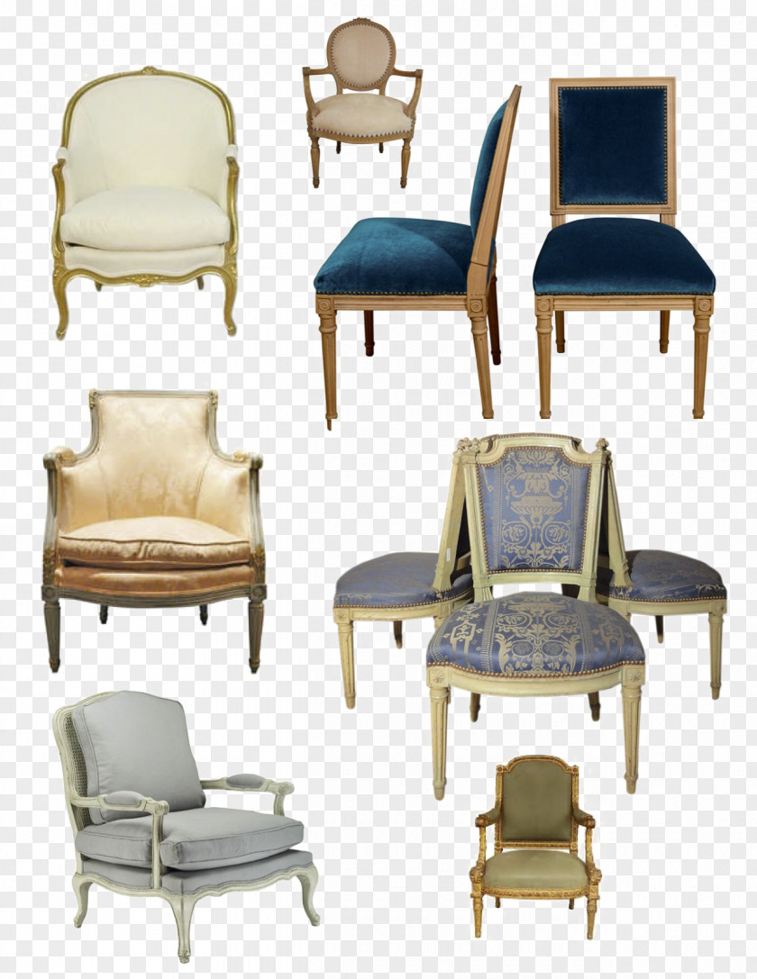 Chair Table Bergère Fauteuil Furniture PNG