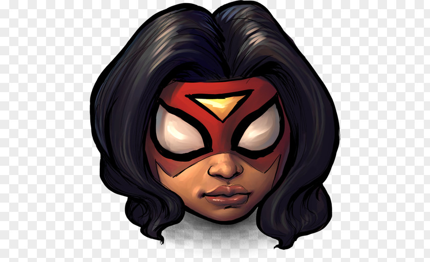 Comics Spiderwoman Forehead Mask Face Illustration PNG