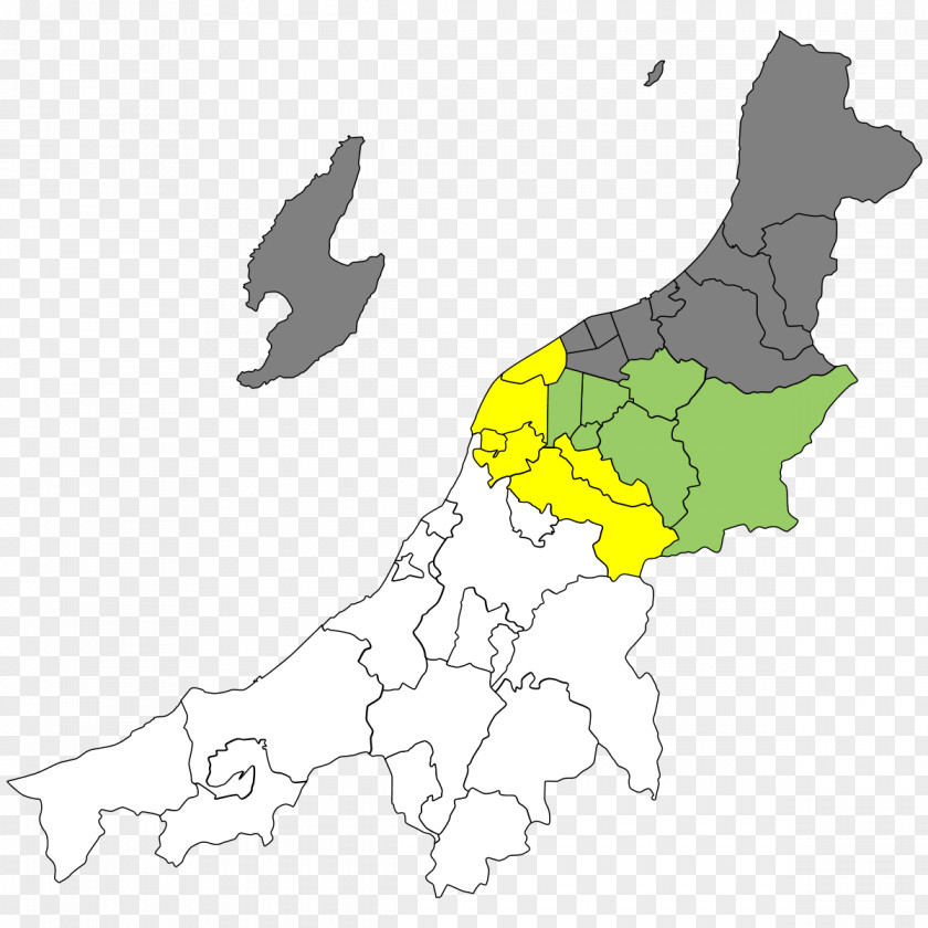 Map Gosen Niigata Izumozaki Yuzawa Hokuriku Region PNG