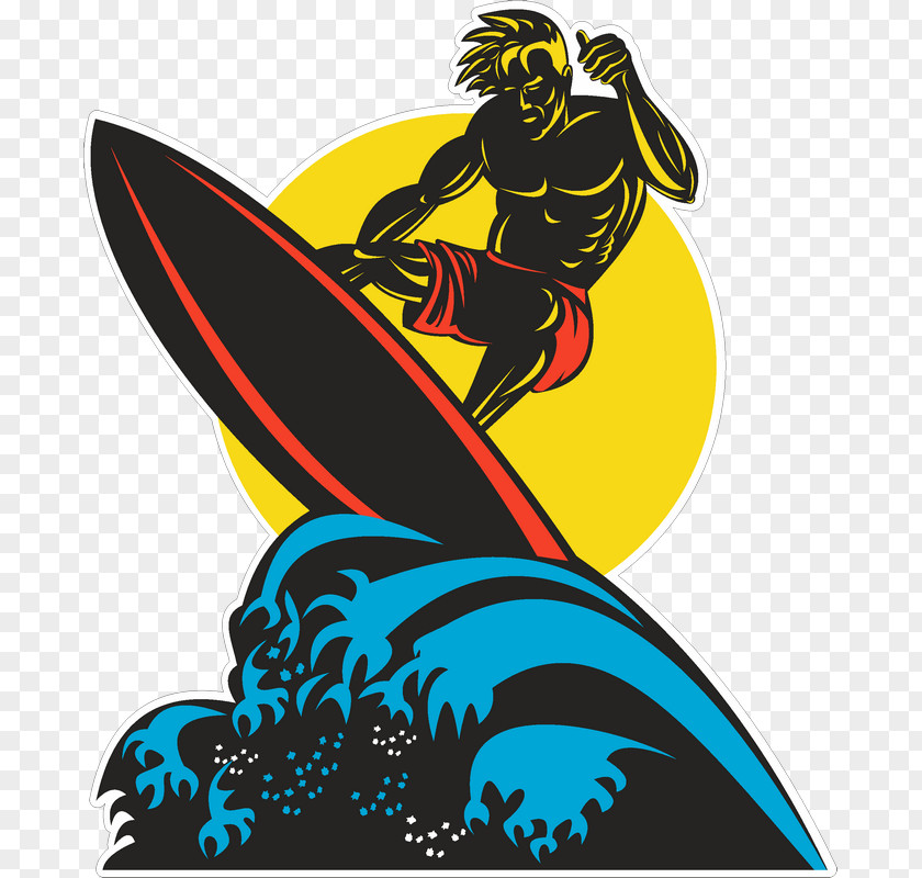 Surfing Big Wave Surfboard Clip Art PNG