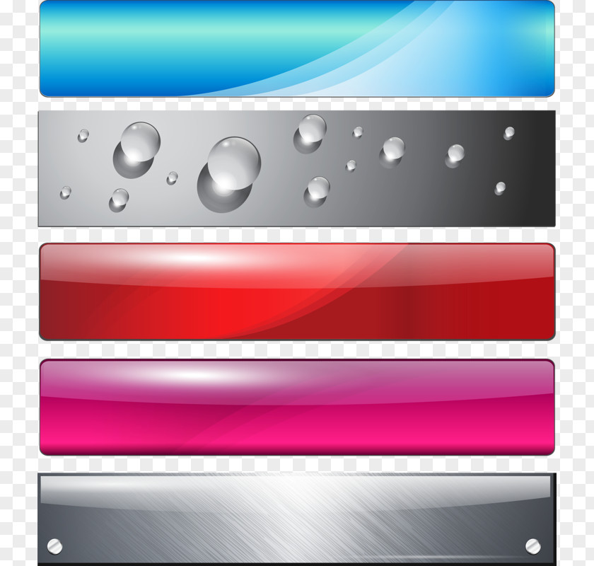Crystal Button Web Banner PNG