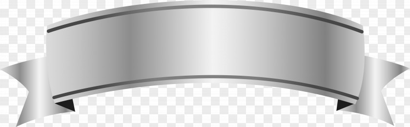 Scroll Banner Silver Transparency Ribbon Image PNG