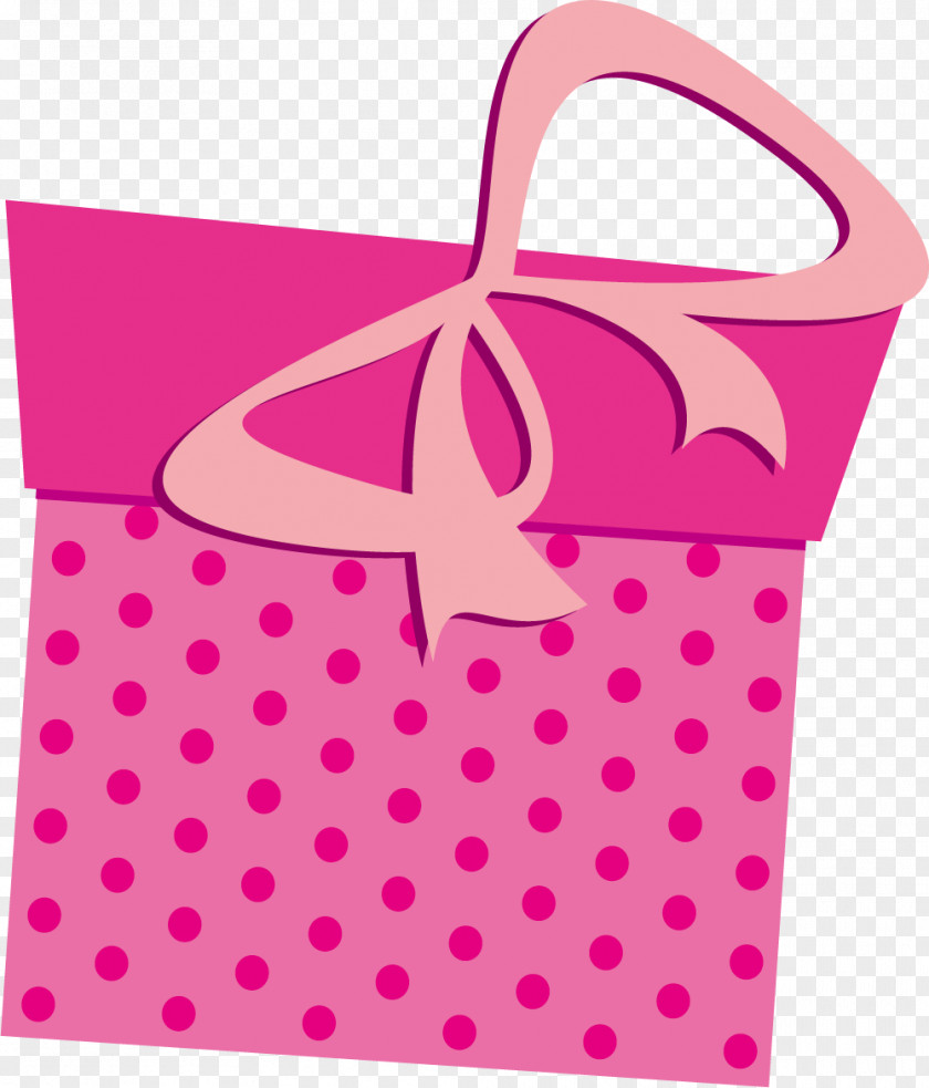 Cartoon Pink Gift Box Computer File PNG